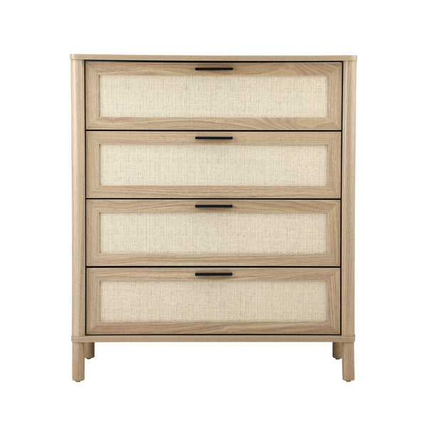 Oikiture Rattan Chest of Drawers - Natural