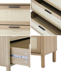 Oikiture Rattan Chest of Drawers - Natural