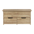 Oikiture Computer Desk - 2-Drawer Lift