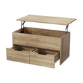 Oikiture Computer Desk - 2-Drawer Lift