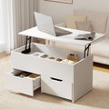 Oikiture Lift-Top Coffee Table - White