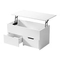 Oikiture Lift-Top Coffee Table - White