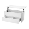 Oikiture Lift-Top Coffee Table - White