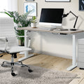 Oikiture Electric Standing Desk Tabletop Adjustable Desk Board Grey Oak - product image 7