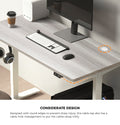 Oikiture Electric Standing Desk Tabletop Adjustable Desk Board Grey Oak - product image 9