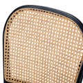 Oikiture Rattan Dining Chair - Black