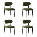 Oikiture Set of 2 Boucle Dining Chairs