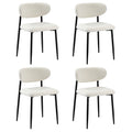 Oikiture Set of 2 Boucle Dining Chairs