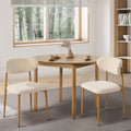 Oikiture Set of 2 Boucle Dining Chairs