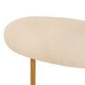 Oikiture Dining Chairs Kitchen Chair Cafe Lounge Chair Boucle - Natural & Beige / 4