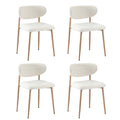 Oikiture Set of 2 Boucle Dining Chairs