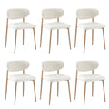 Oikiture Set of 2 Boucle Dining Chairs