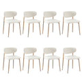 Oikiture Set of 2 Boucle Dining Chairs