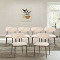 Oikiture Set of 2 Boucle Dining Chairs