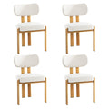 Oikiture Set of 2 Linen Dining Chairs - Set of 4