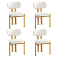 Oikiture Set of 2 Linen Dining Chairs - Set of 4