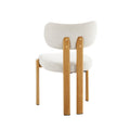 Oikiture Set of 2 Linen Dining Chairs - Set of 4