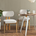 Oikiture Set of 2 Linen Dining Chairs - Set of 4