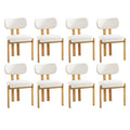Oikiture Set of 2 Linen Dining Chairs - Set of 8