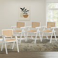 Oikiture Set of 2 PE Rattan Dining Chairs