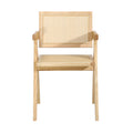 Oikiture Set of 2 Rattan Dining Chairs - Natural
