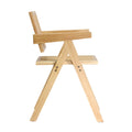 Oikiture Set of 2 Rattan Dining Chairs - Natural