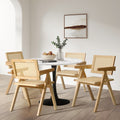 Oikiture Set of 2 Rattan Dining Chairs - Natural