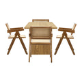 Oikiture 180cm Rectangle Dining Table and Chairs Set - Set of 5