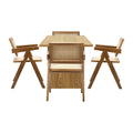 Oikiture Dining Set - 180cm Rect Walnut
