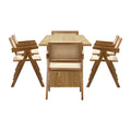 Oikiture Dining Set - 180cm Rect Walnut