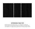Oikiture Dining Set - 160cm Extendable PU Leather - Sets Exaic