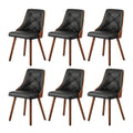 Oikiture 160cm Extendable Dining Table and Chairs Set - Black