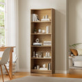 Oikiture 5-Tier Bookshelf - Natural
