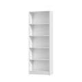 Oikiture Bookshelf - 5-Tier Bookshelf Stand