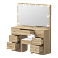Oikiture LED Dressing Table with Mirror