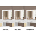 Oikiture Dressing Table Set with LED Bulbs & Drawers White