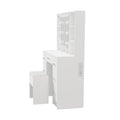 Oikiture Dressing Table Set with LED Bulbs & 7 Drawers White