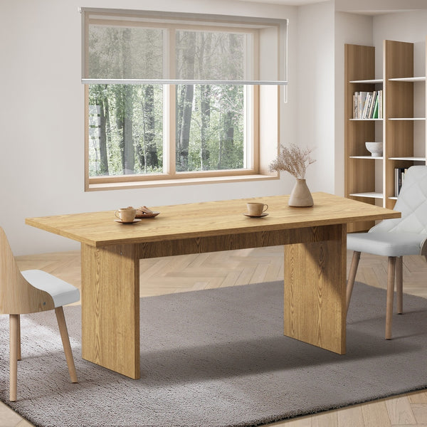 Oikiture 180 cm Rectangular Dining Table - Natural