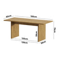 Oikiture Dining Table - 180cm Rectangular