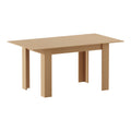 Oikiture Extendable Dining Table 160 cm - Beige