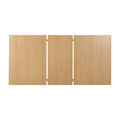 Oikiture Dining Table White & Wood - Default Title