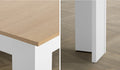Oikiture Dining Table – White & Wood