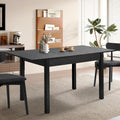 Oikiture Extendable Dining Table 160 cm - Black