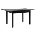 Oikiture Extendable Dining Table 160 cm - Black