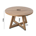 Oikiture Dining Table - 120cm Round