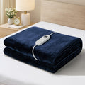 Bedra Bedding Electric Sherpa Throw Rug - Blue Flannel