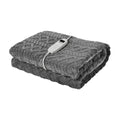 Bedra Bedding Electric Sherpa Throw Rug - Grey/White Sherpa Pattern