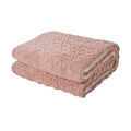 Bedra Bedding Electric Sherpa Throw Rug - Pink/White Sherpa Pattern