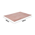 Bedra Bedding Sherpa Heated Electric Throw Rug - White - Flannel Pattern