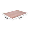 Bedra Bedding Electric Sherpa Throw Rug - Pink/White Sherpa Pattern